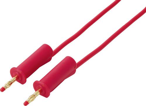 VOLTCRAFT MSB-132 Messleitung 4 mm, 2,5 mm², 32 A, Rot, 2 m, PVC, Kontakte vergoldet