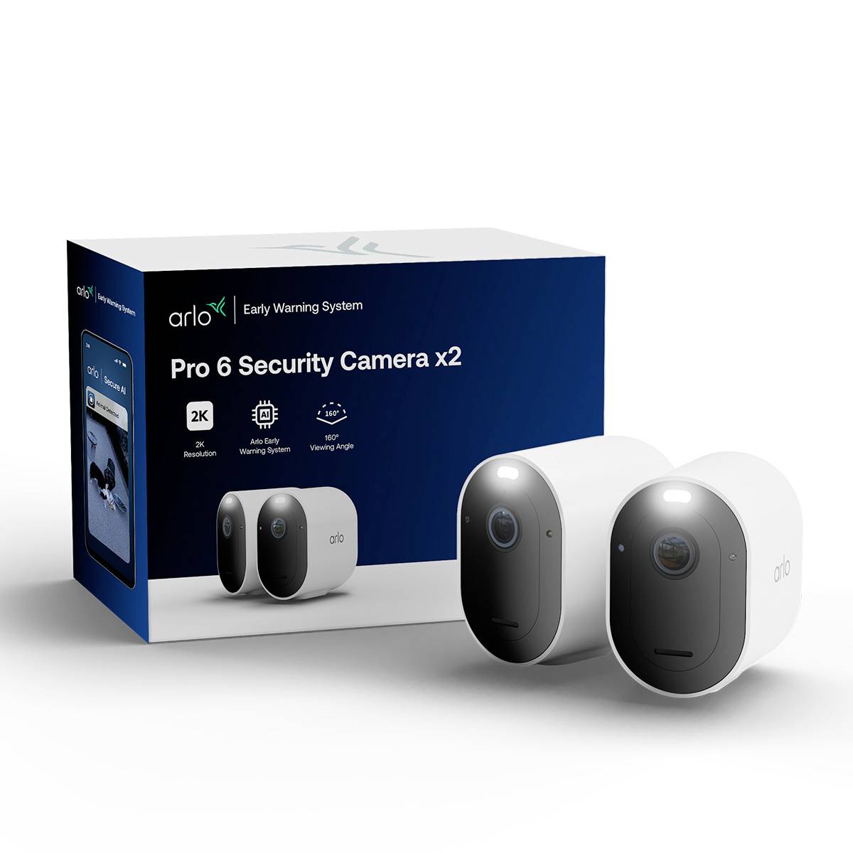 ARLO PRO 6 2-CAM VMC4270P-100EUS IP-Überwachungskamera