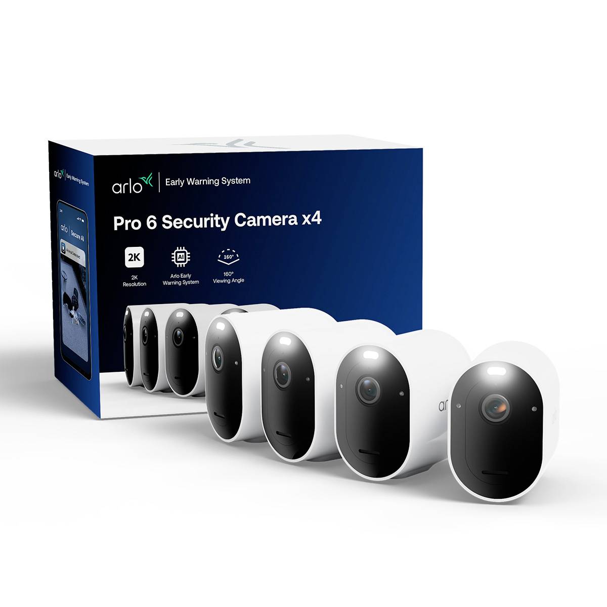 ARLO PRO 6 4-CAM VMC4470P-100EUS IP-Überwachungskamera-Set
