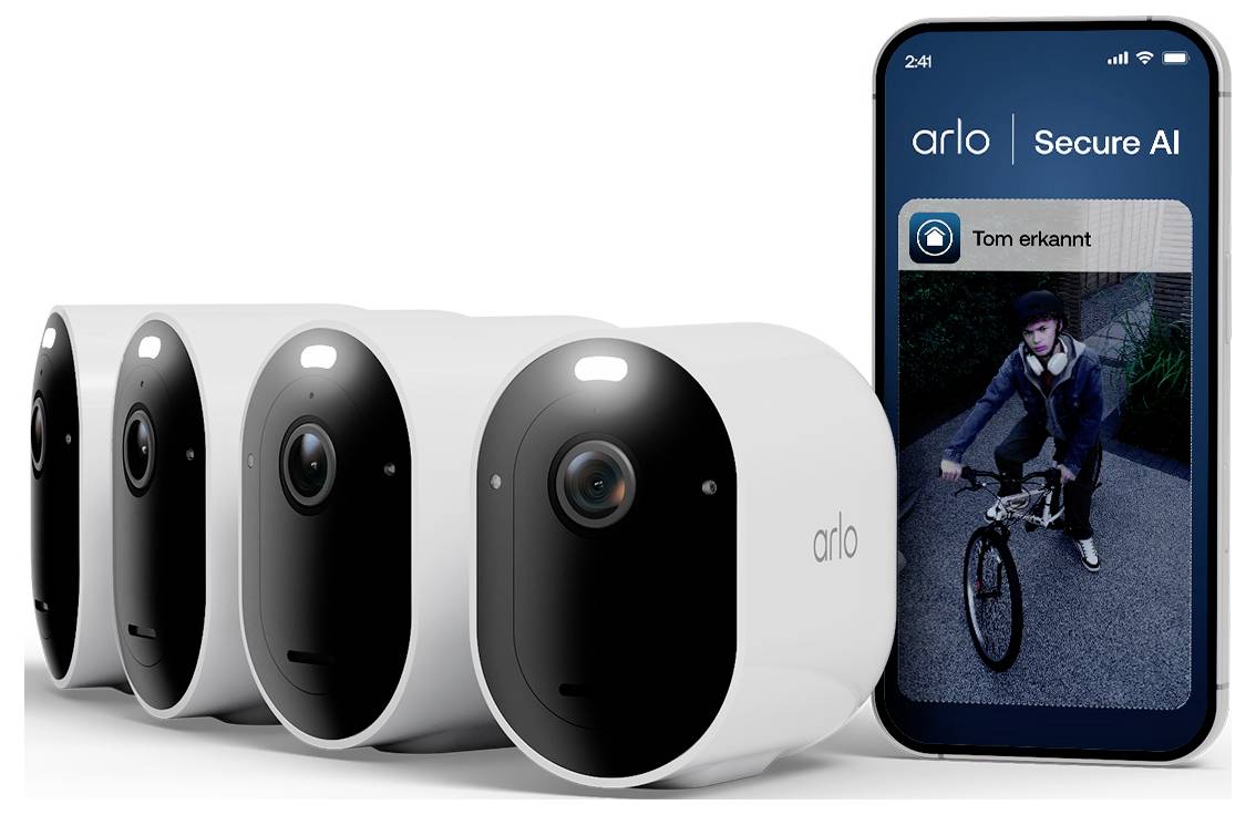 Nebeneinandervergleich eines Radfahrers: links „Andere 4K-Kameras