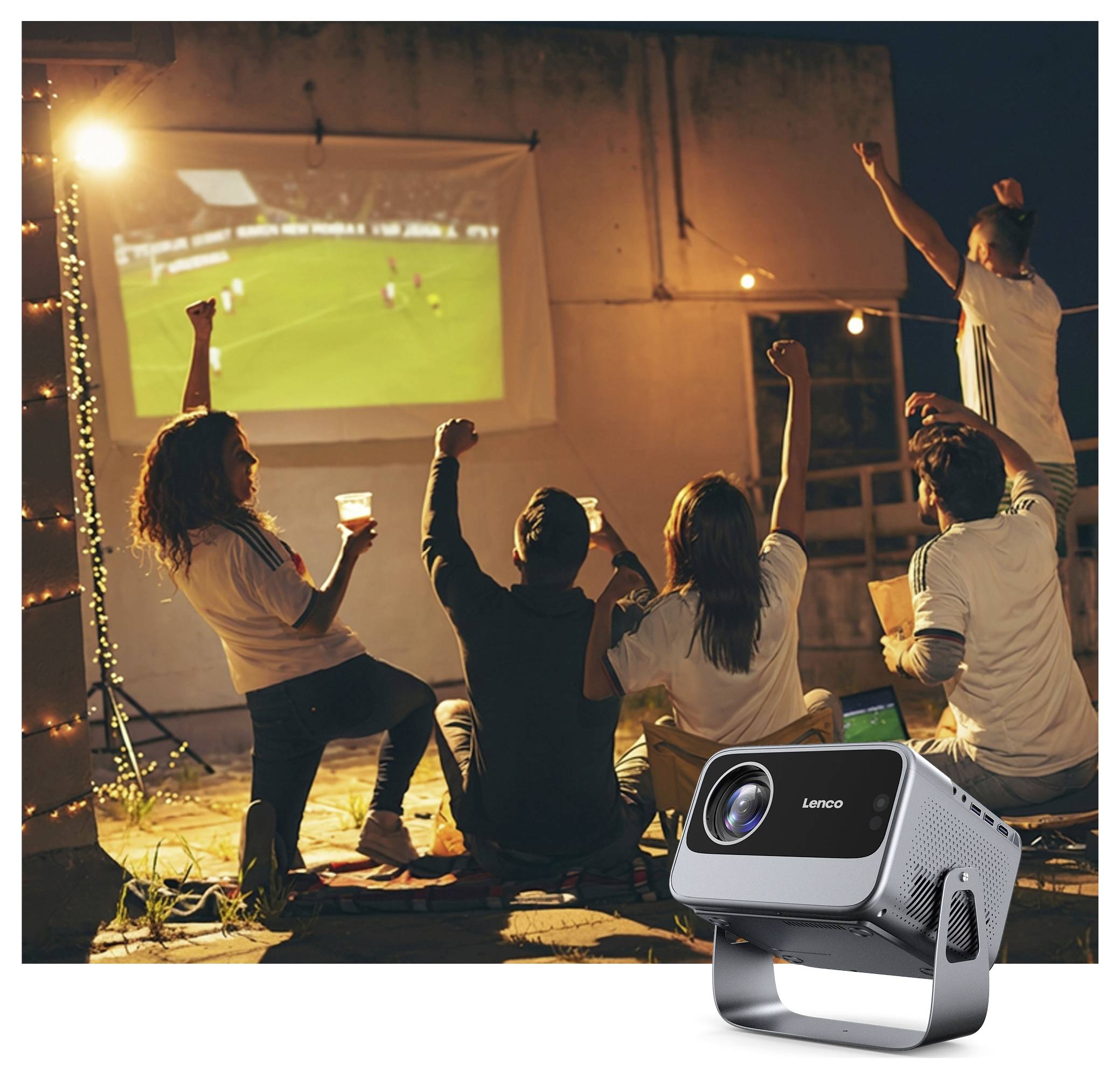 Ein Holzradio mit schlankem rechteckigem Design, das sich durch ein minimalistisches Aussehen und eine kleine Antenne auf der Oberseite auszeichnet.