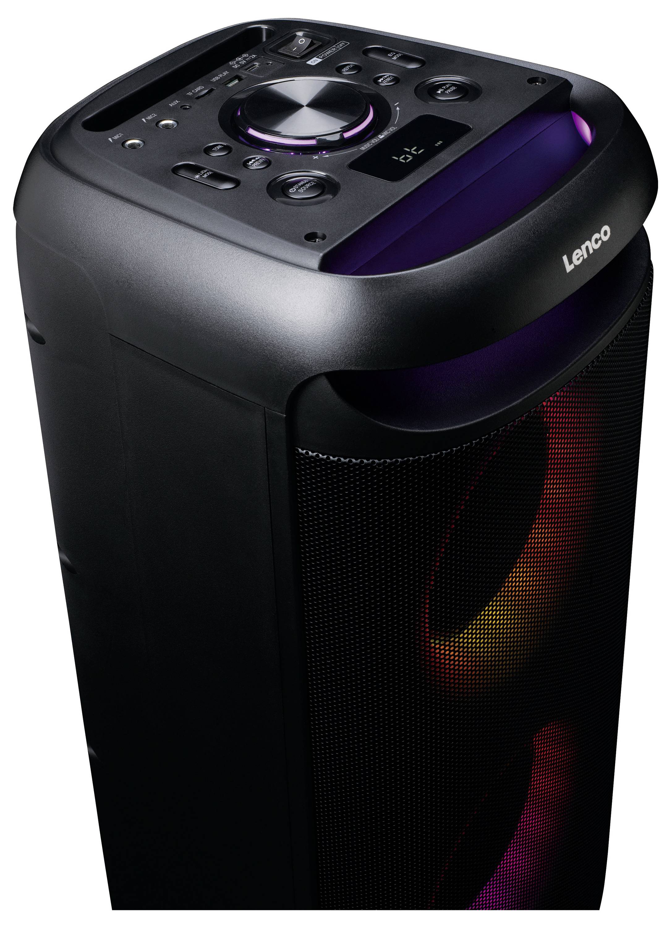 Lenco PA-210BK Bluetooth® Lautsprecher Schwarz