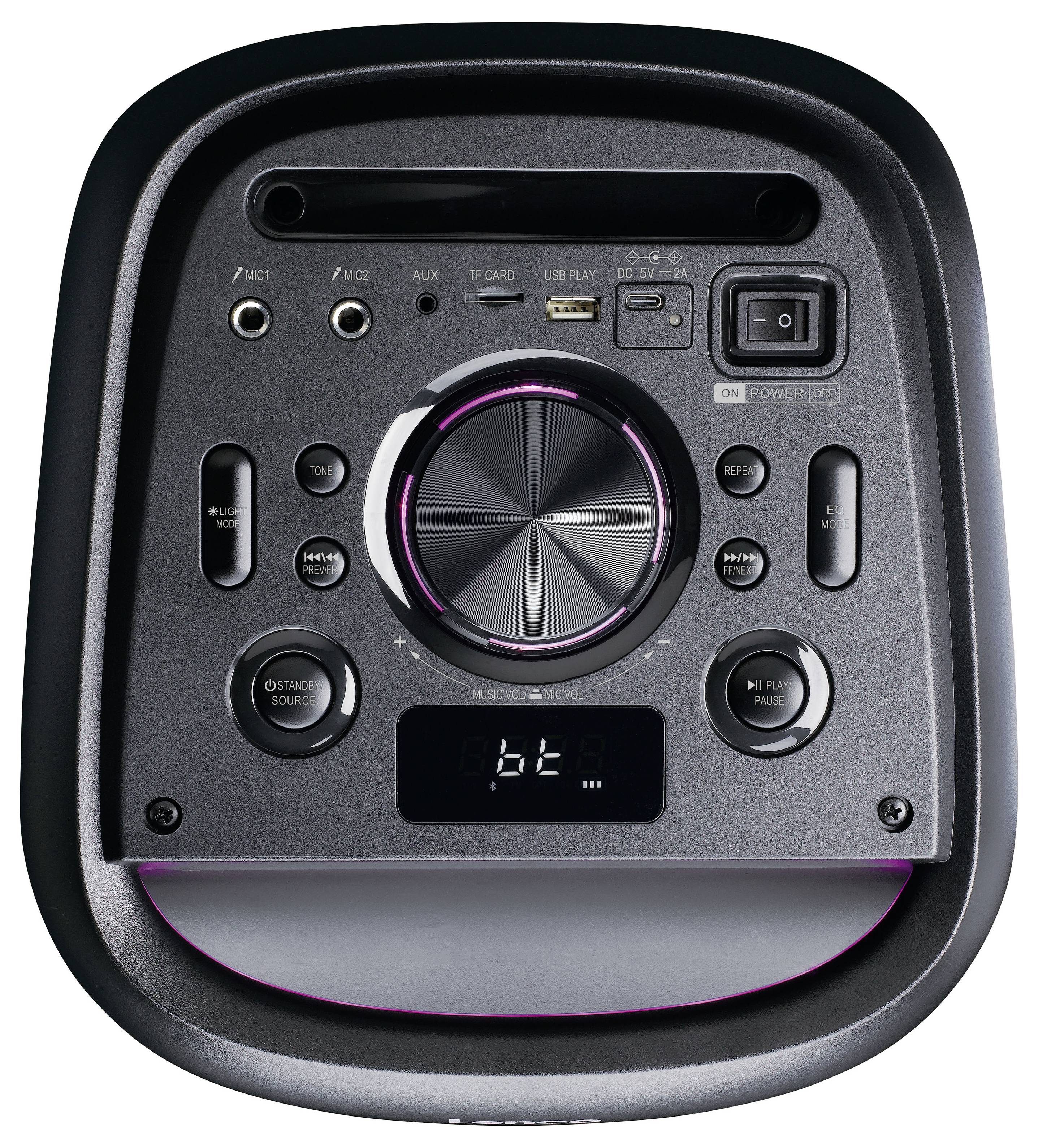 Lenco PA-210BK Bluetooth® Lautsprecher Schwarz