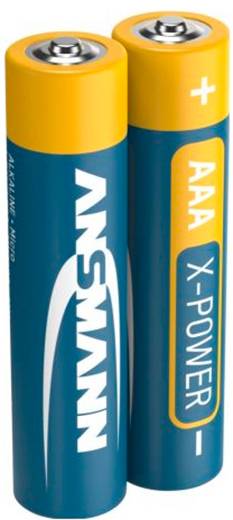 Zwei AA-Batterien, eine mit der Bezeichnung 
