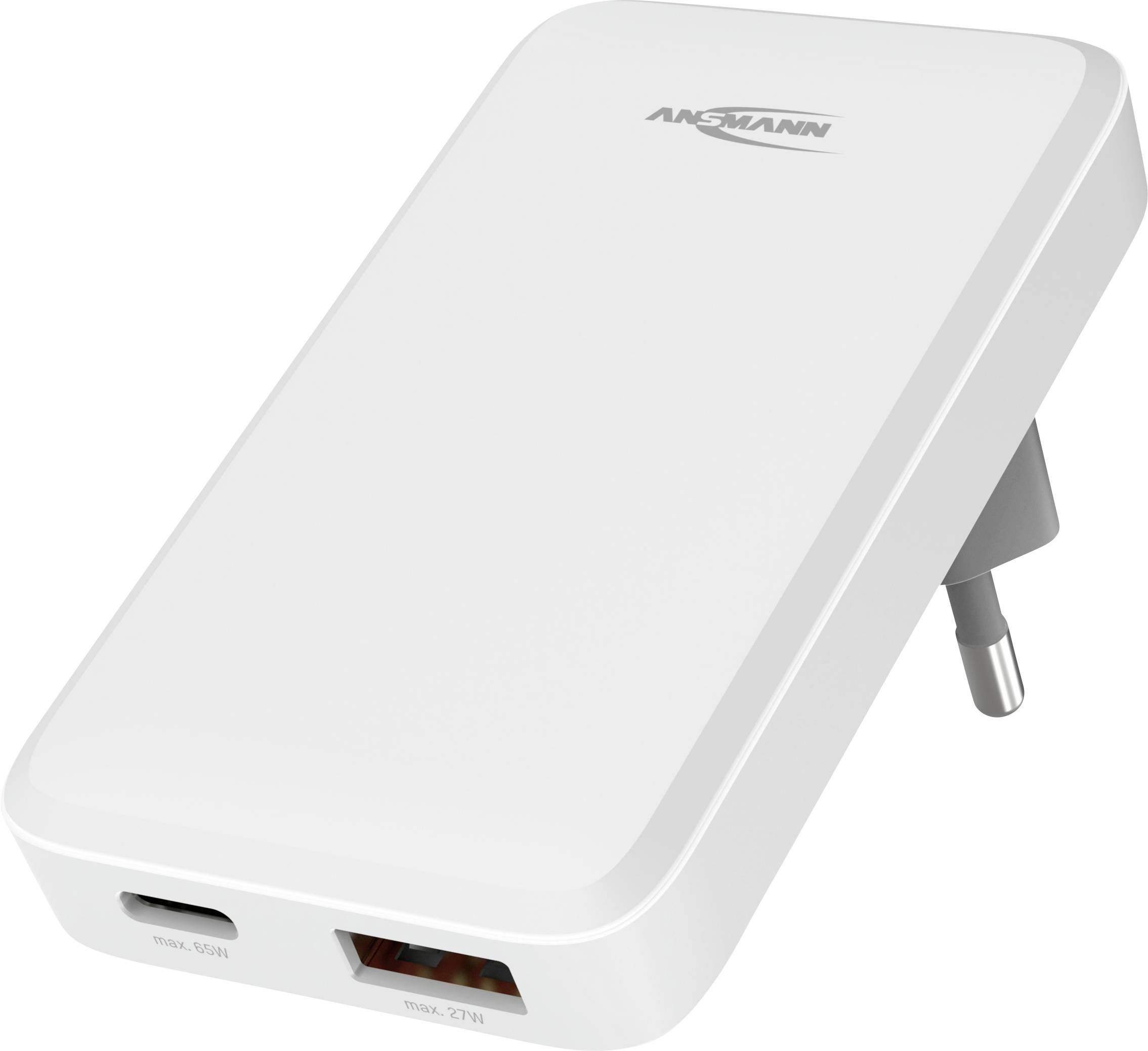 Ansmann 265PD USB Ladegerät 65W 1x USB-A, 1x USB-C® USB PD Innenbereich