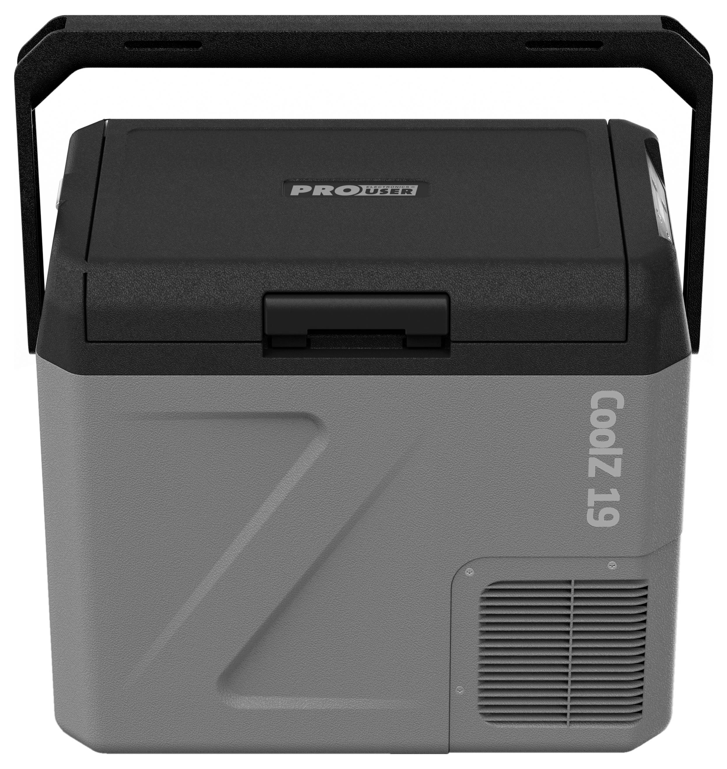 ProUser CoolZ 19 Kühlbox EEK: A (A - G) Kompressor 12 V, 24 V, 230V Grau-Schwarz 19l -20°C