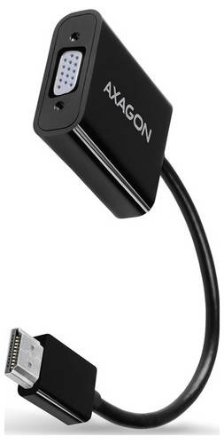 AXAGON RVH-VGAN HDMI / VGA Adapter [1x HDMI-Stecker - 3x VGA-Buchse, Micro USB, 3.5 mm-Buchse]
