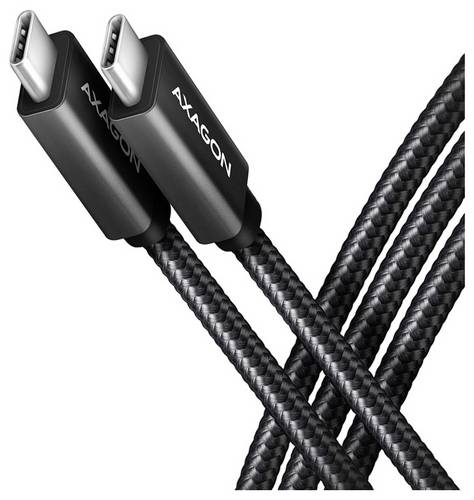 AXAGON USB-C® Kabel USB 3.2 Gen2 USB-C® Stecker 1 m Schwarz vergoldete Steckkontakte BUCM32-CM10AB
