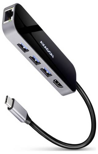 AXAGON HMC-6GL USB-Hub 6 Port USB-A (USB 3.0), USB-C®, HDMI®, RJ45 USB 3.0 5 GBit/s