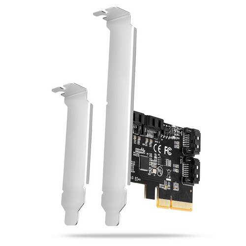AXAGON PCES-SA4X4 4 Port PCI-Express Karte PCIe inkl. Low-Profile Slotblech