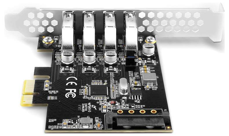 AXAGON PCEU-43RS 4 Port USB 3.2 Gen 1 Controllerkarte PCIe