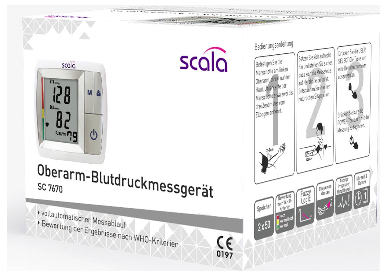 Scala SC 7670 Oberarm Blutdruckmessgerät 2497