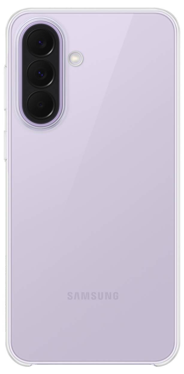 Blaugraues Samsung-Handyhülle mit großem vertikalem Kameraausschnitt und kleiner kreisförmiger Öffnung in der Nähe der Oberseite.