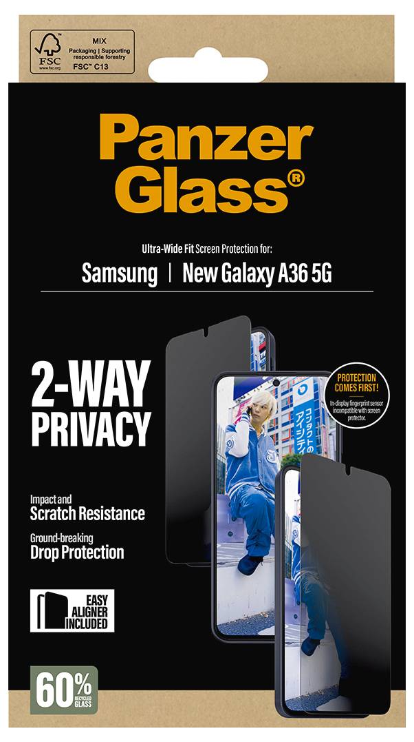 PanzerGlass Displayschutzglas mit Blickschutz Samsung Galaxy A37 1 St. PG90806