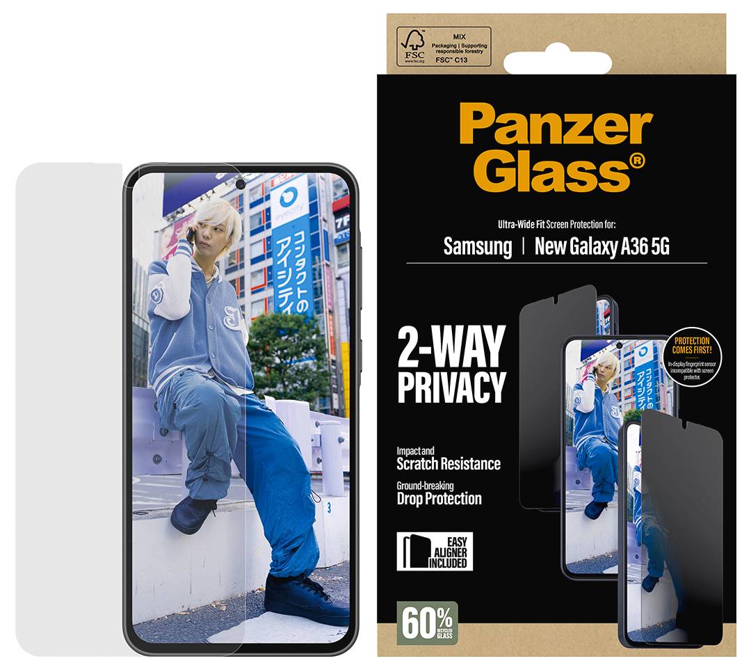 PanzerGlass Displayschutzglas mit Blickschutz Samsung Galaxy A37 1 St. PG90806