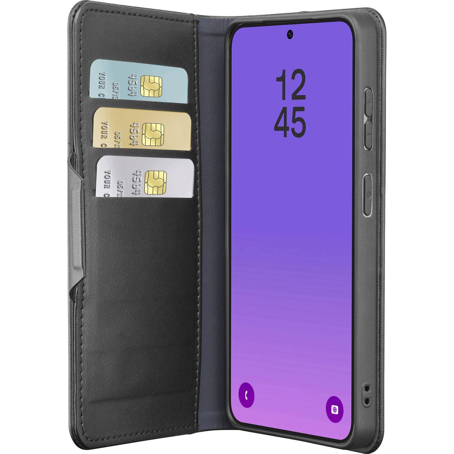 Cellularline Booklet Samsung Galaxy A57 5G Schwarz Standfunktion BOOKAG2GALA57K