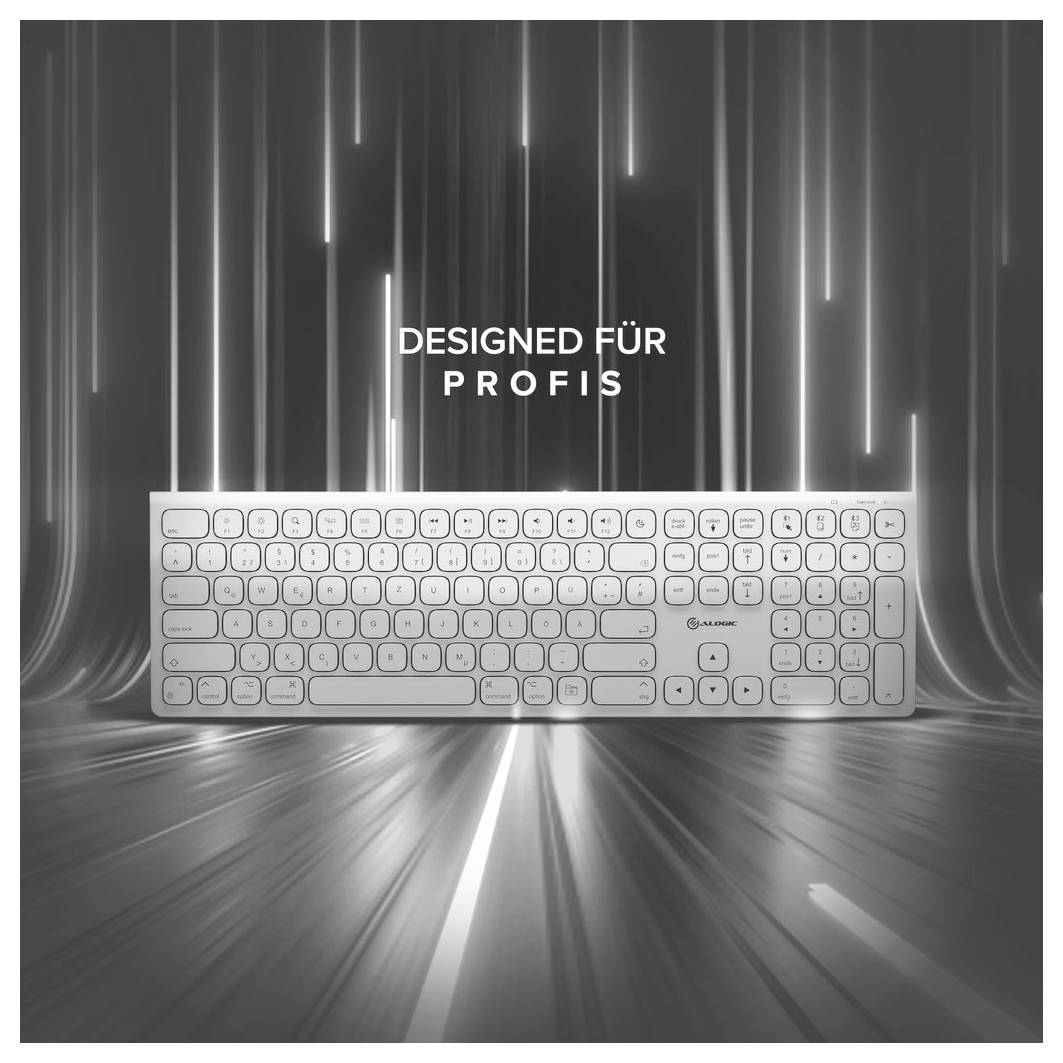 Kabellose Tastatur mit deutschem Text 