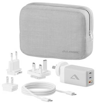 Alogic 3x67 Rapid Power 67W Multi Ladegerät Ladeadapter 67W Grau, Weiß