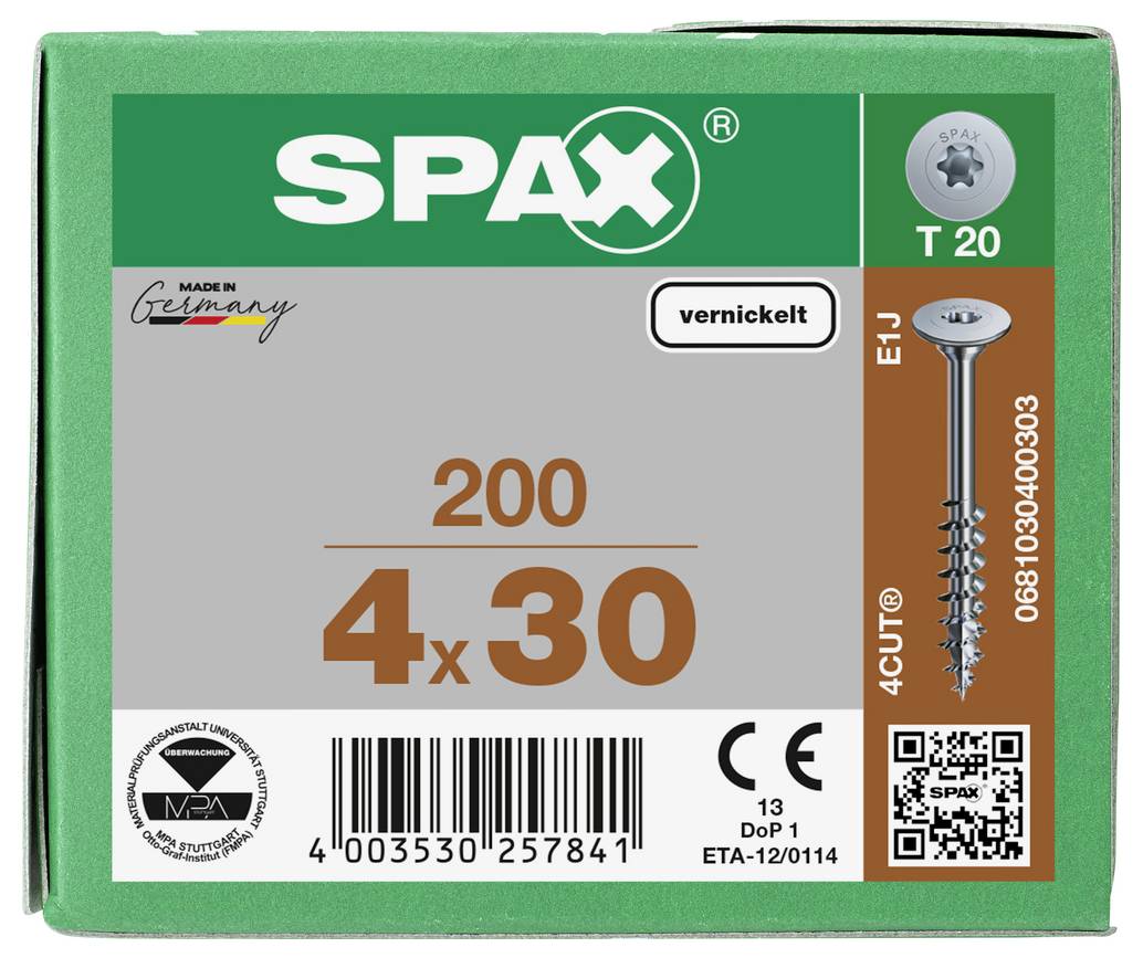 SPAX Schraubenbox mit der Bezeichnung „200