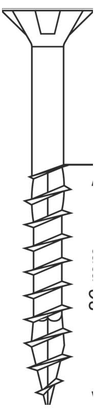 SPAX 0191010804505 Senkkopfschraube 8mm 450mm T-STAR plus Stahl 50St.