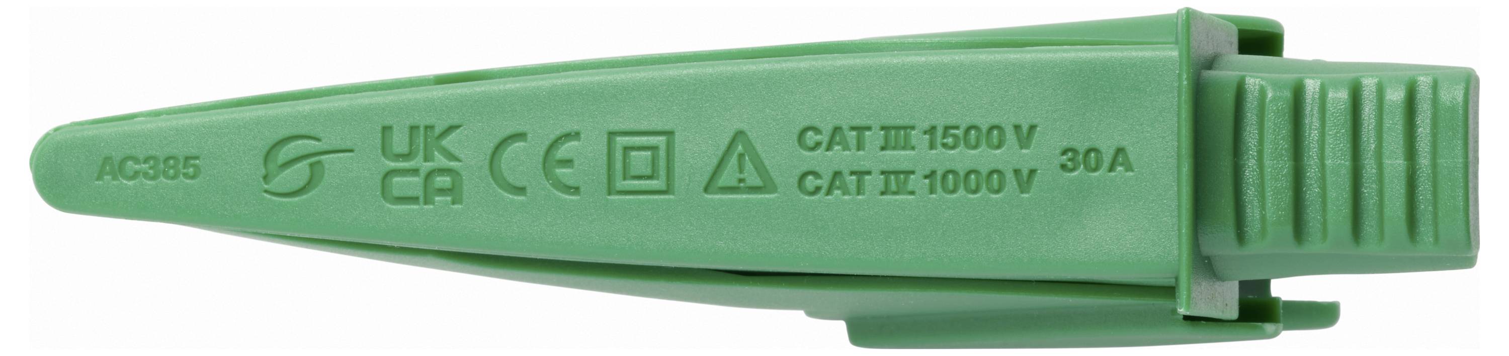 Fluke AC385-RGB Krokodilklemmen-Set Rot, Schwarz, Grün Klemmbereich max.: 36.7mm 1 Set