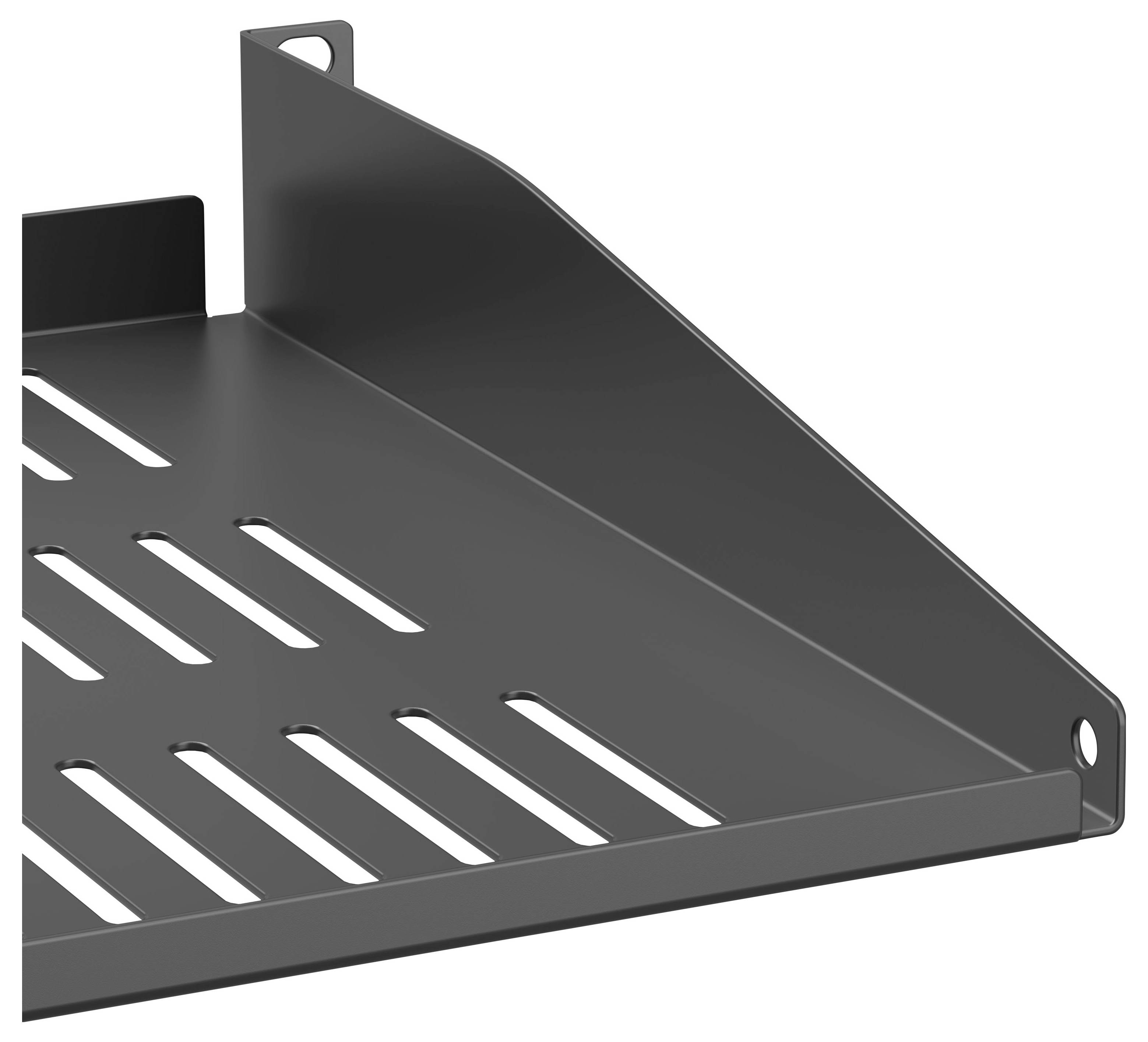 Renkforce RF-7485478 19 Zoll Netzwerkschrank-Geräteboden 1 HE Geeignet für Schranktiefe: ab 300mm Schwarz