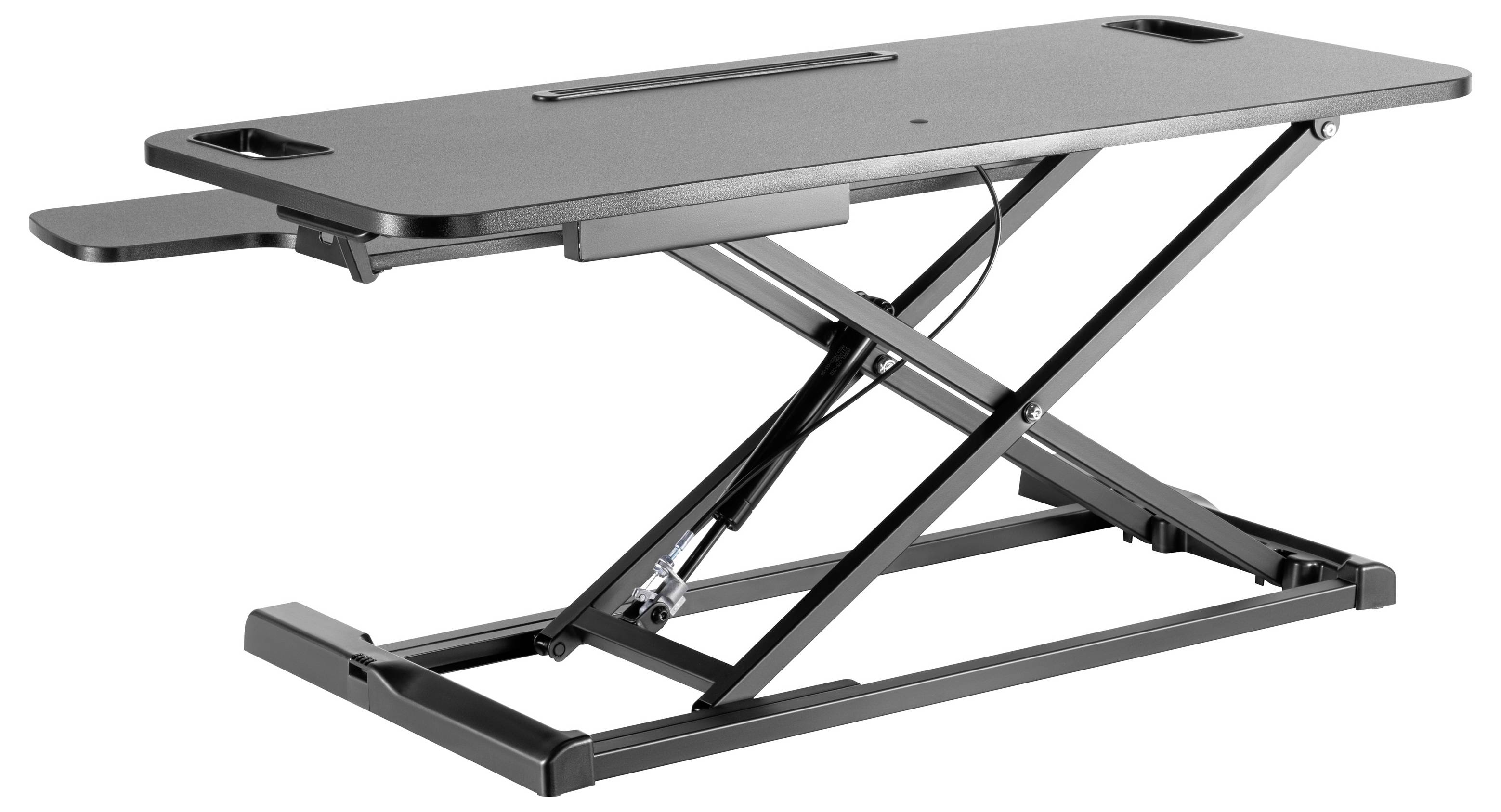 SpeaKa Professional SP-DESK-001 Sitz-Steh-Schreibtischaufsatz Höhen-Bereich: 110 bis 505mm Schwarz