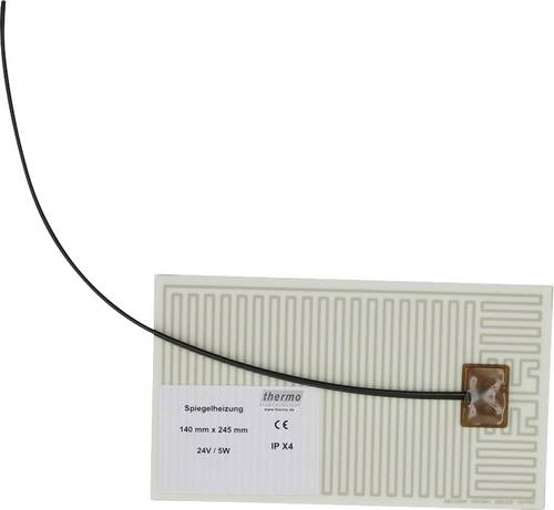 Thermo TECH Heizfolie 24 V/AC, 24 V/DC 5 W Schutzart IPX4 (L x B) 245 mm x 140 mm
