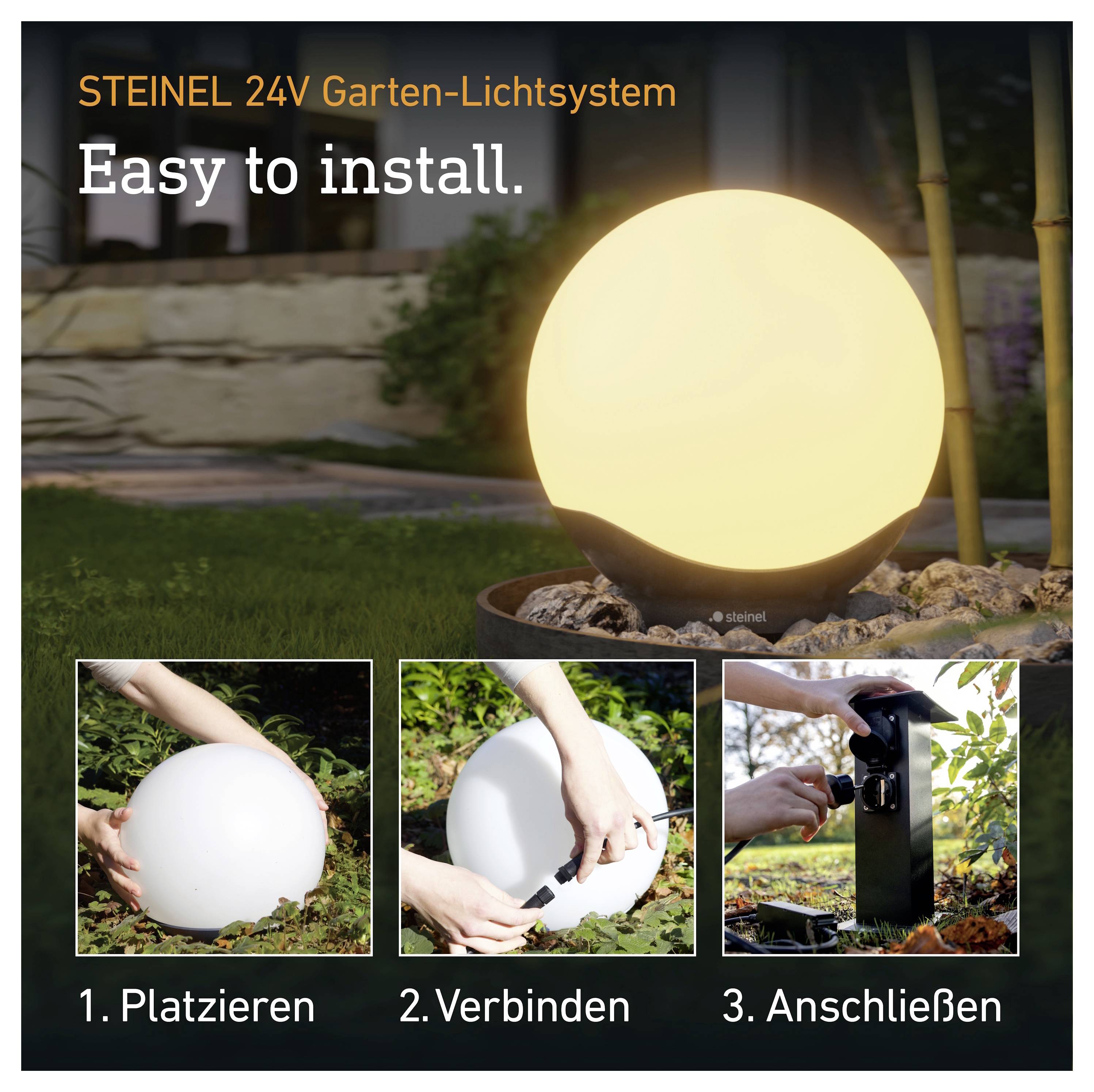 Steinel Startset Sphera-300 C 094829 LED-Leuchtkugel 5.4W