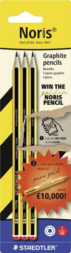 Staedtler Noris® 120 120-2BK3DA Bleistiftset Bezeichnung der Härte: 2B, B, HB, H, 2H 3 St.