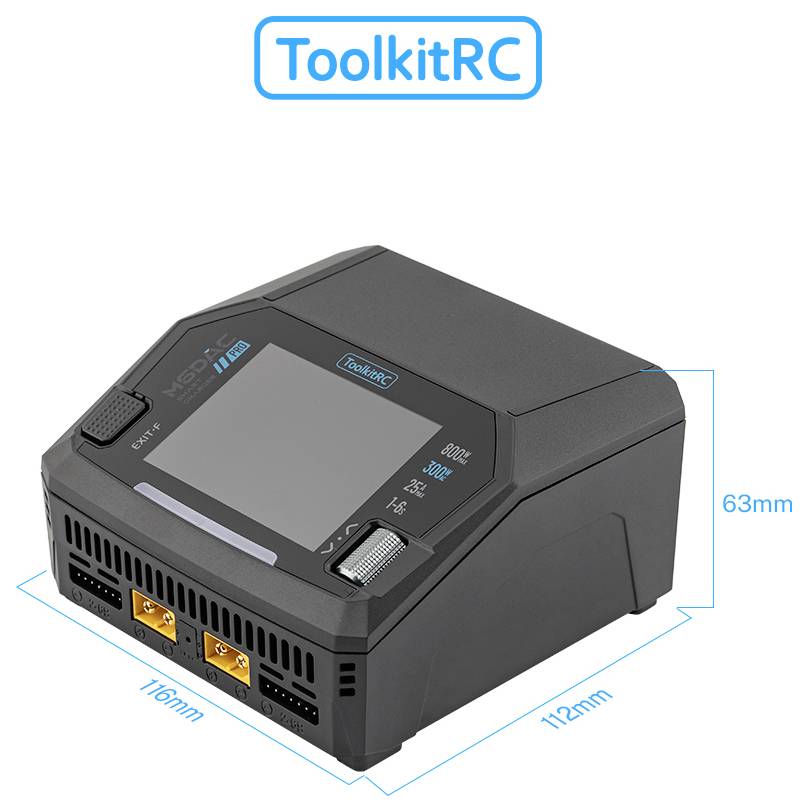 Toolkit RC ToolkitRC M6DAC Pro LiPo 1-6S 16A Ladegerät 240V 28A LiPo, LiHV, LiFe, LiIon, LTO, NiMH, Blei