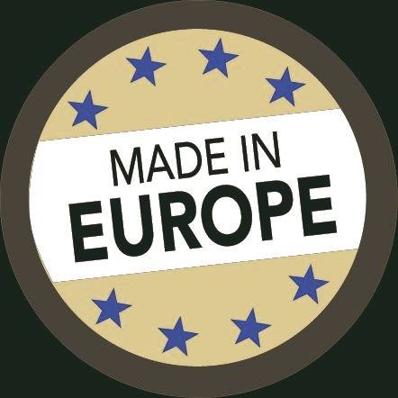 Rundes „HERGESTELLT IN EUROPA