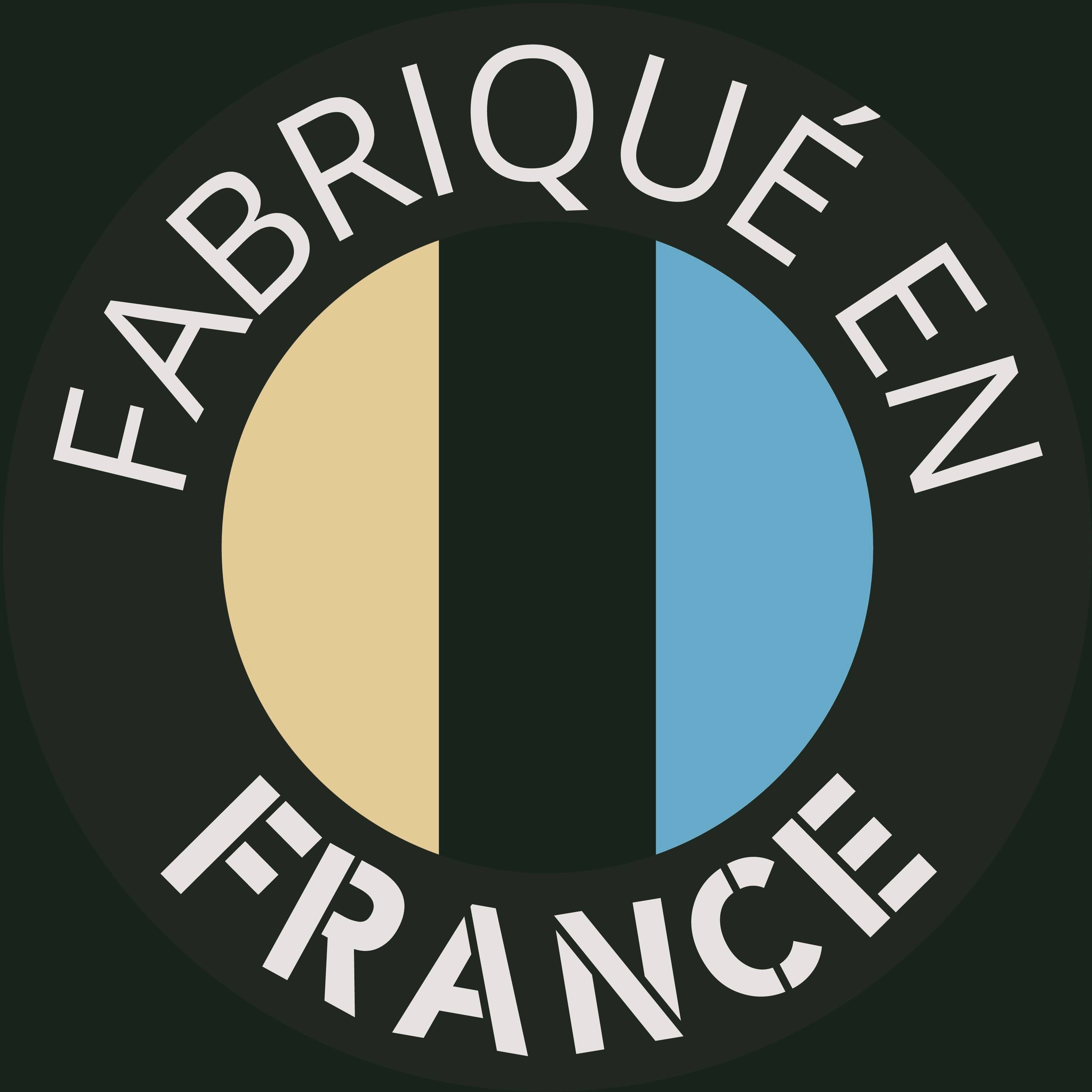 Zirkuläres Logo „FABRIQUÉ EN FRANCE