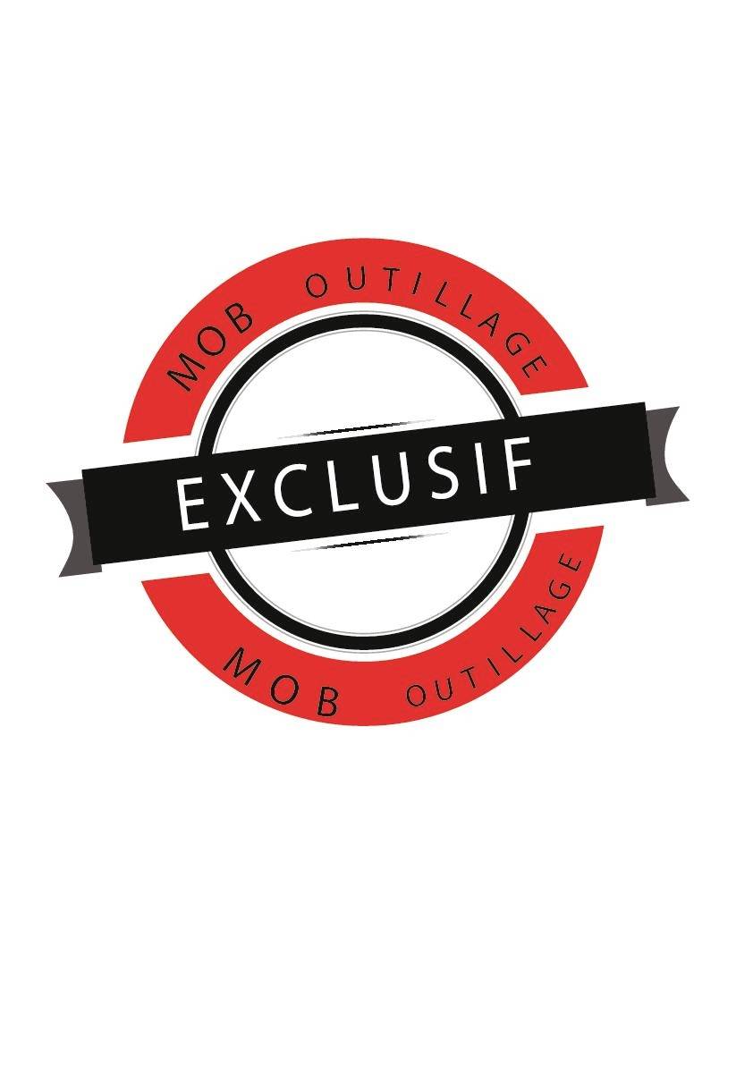 Rot-schwarzes rundes Abzeichen-Logo mit 