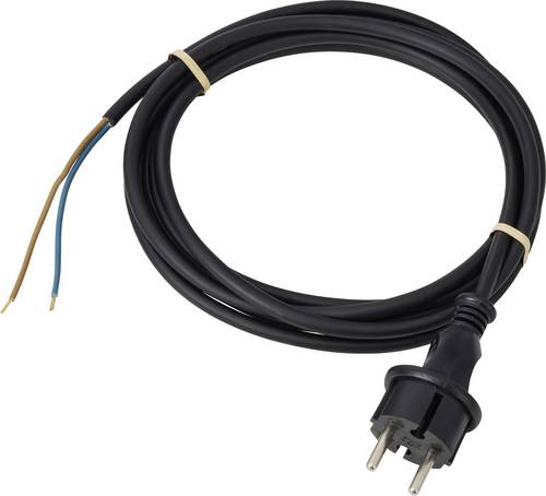Sygonix SY-7486030 Strom Anschlusskabel Schwarz 3.00 m