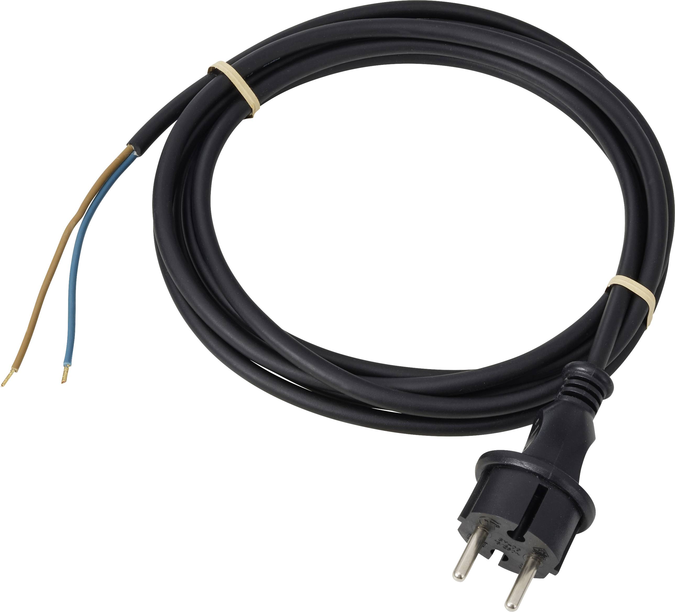 Sygonix SY-7486030 Strom Anschlusskabel Schwarz 3.00m