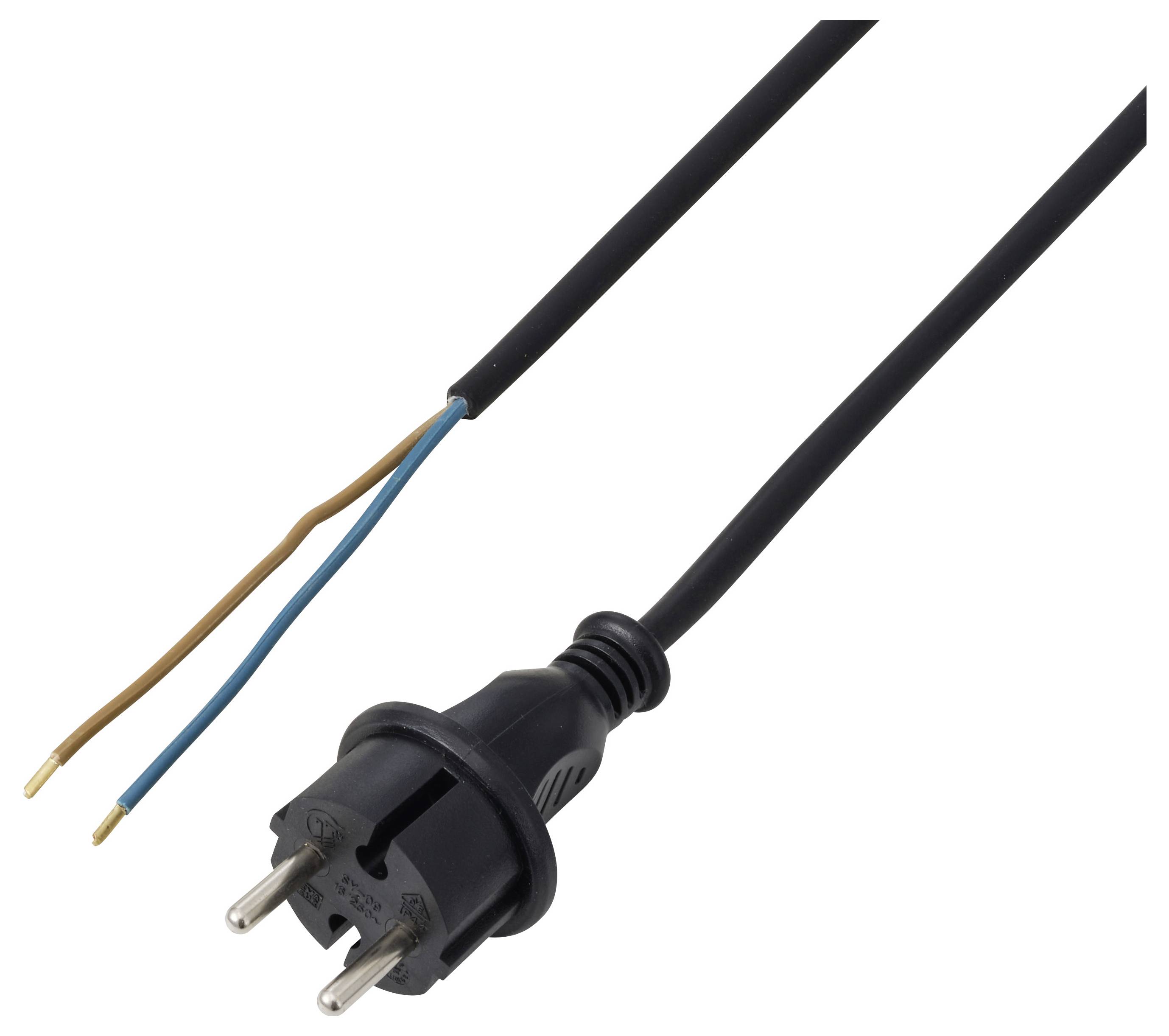 Sygonix SY-7486030 Strom Anschlusskabel Schwarz 3.00m
