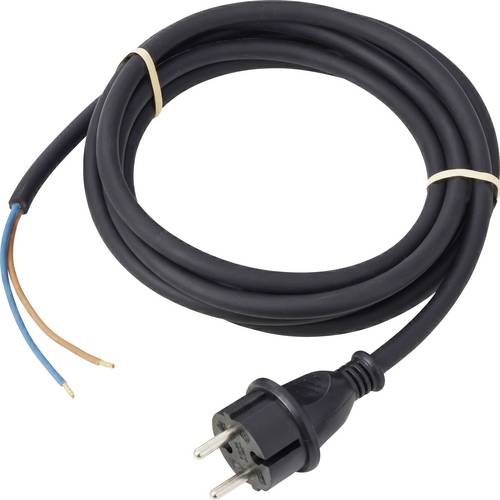 Sygonix SY-7486038 Strom Anschlusskabel Schwarz 5.00 m