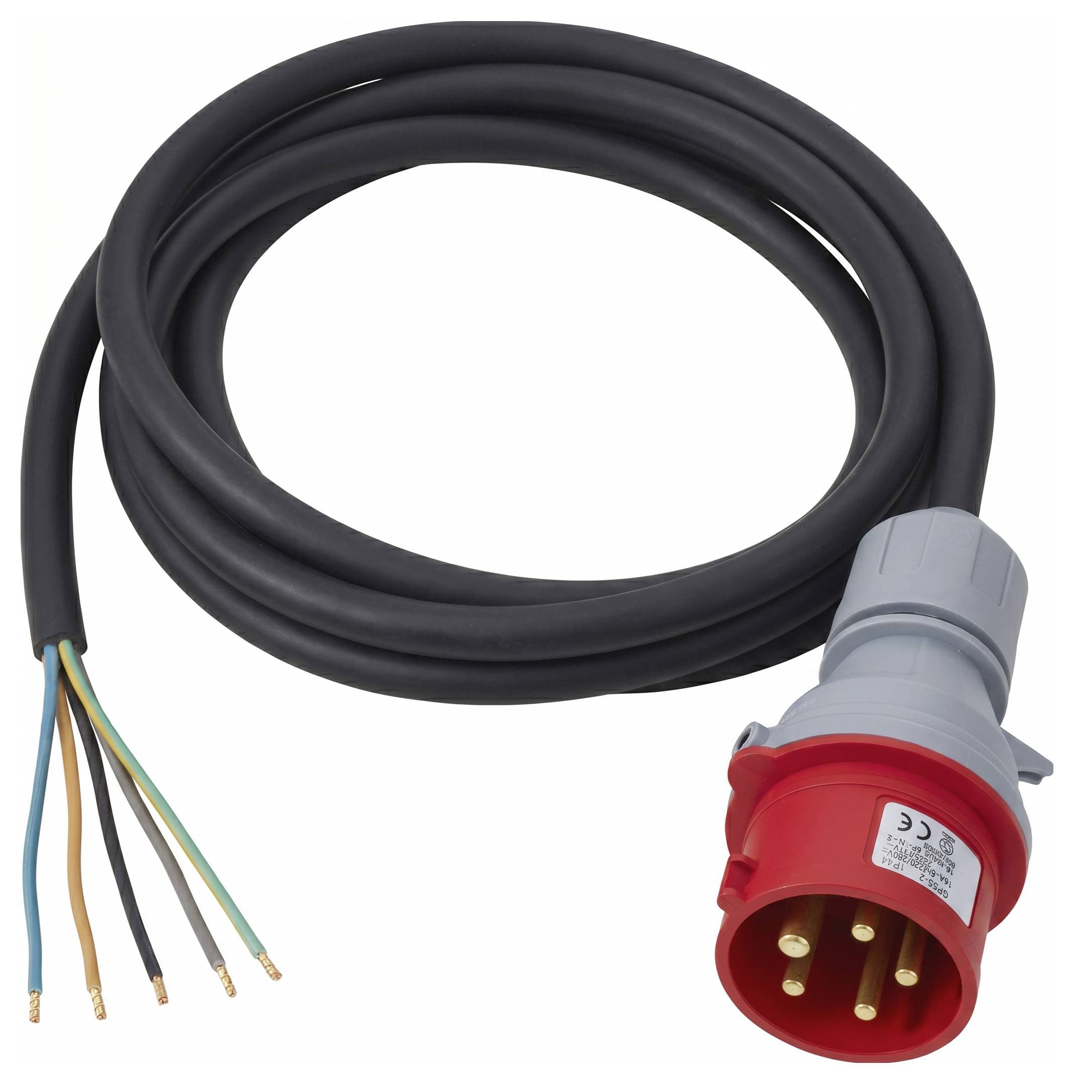 Sygonix SY-7486040 Strom Anschlusskabel Rot 3.00m