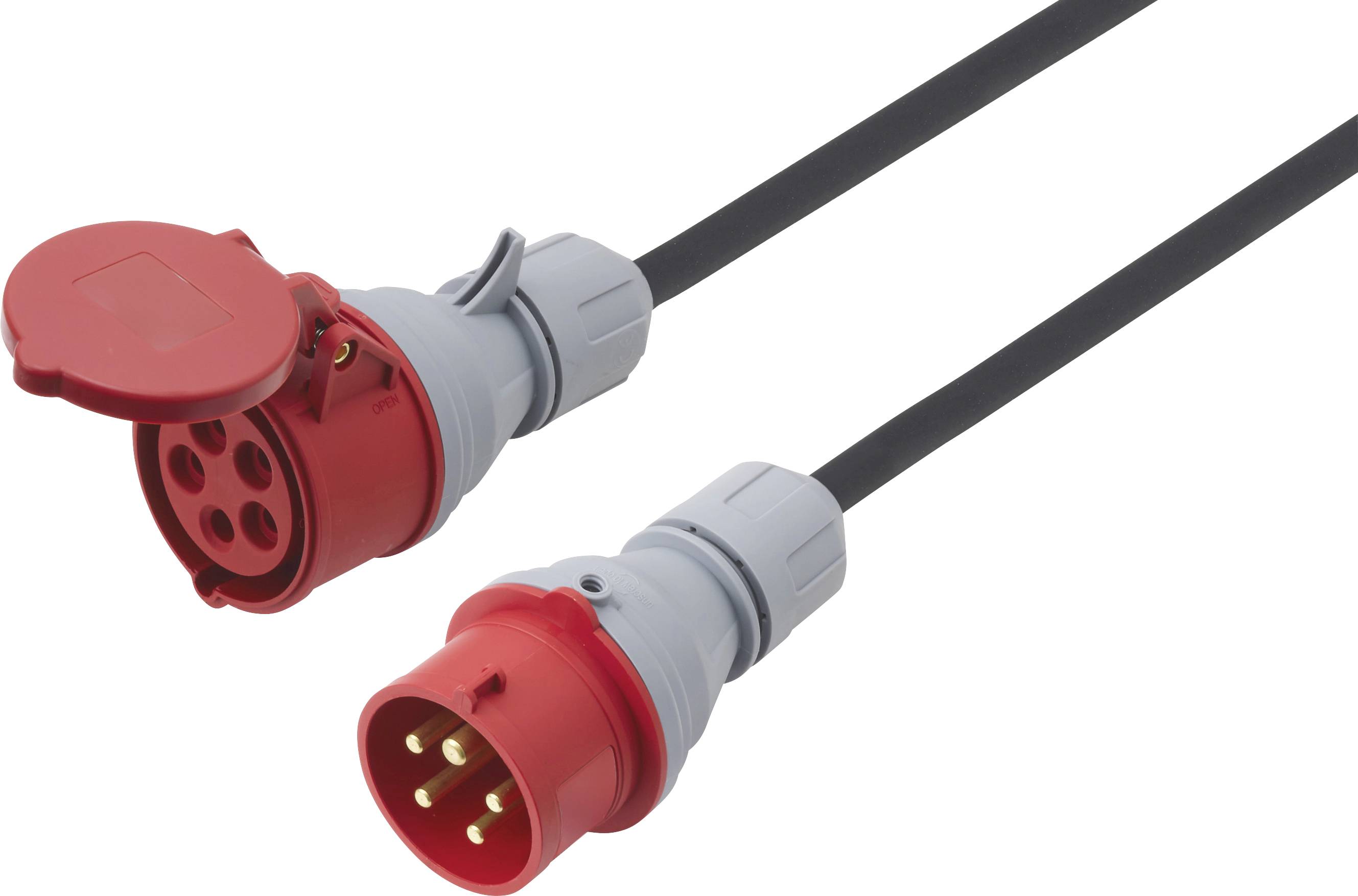 Sygonix SY-7486042 Strom Verlängerungskabel 16A Rot 25m H07RN-F 5G 2,5mm²
