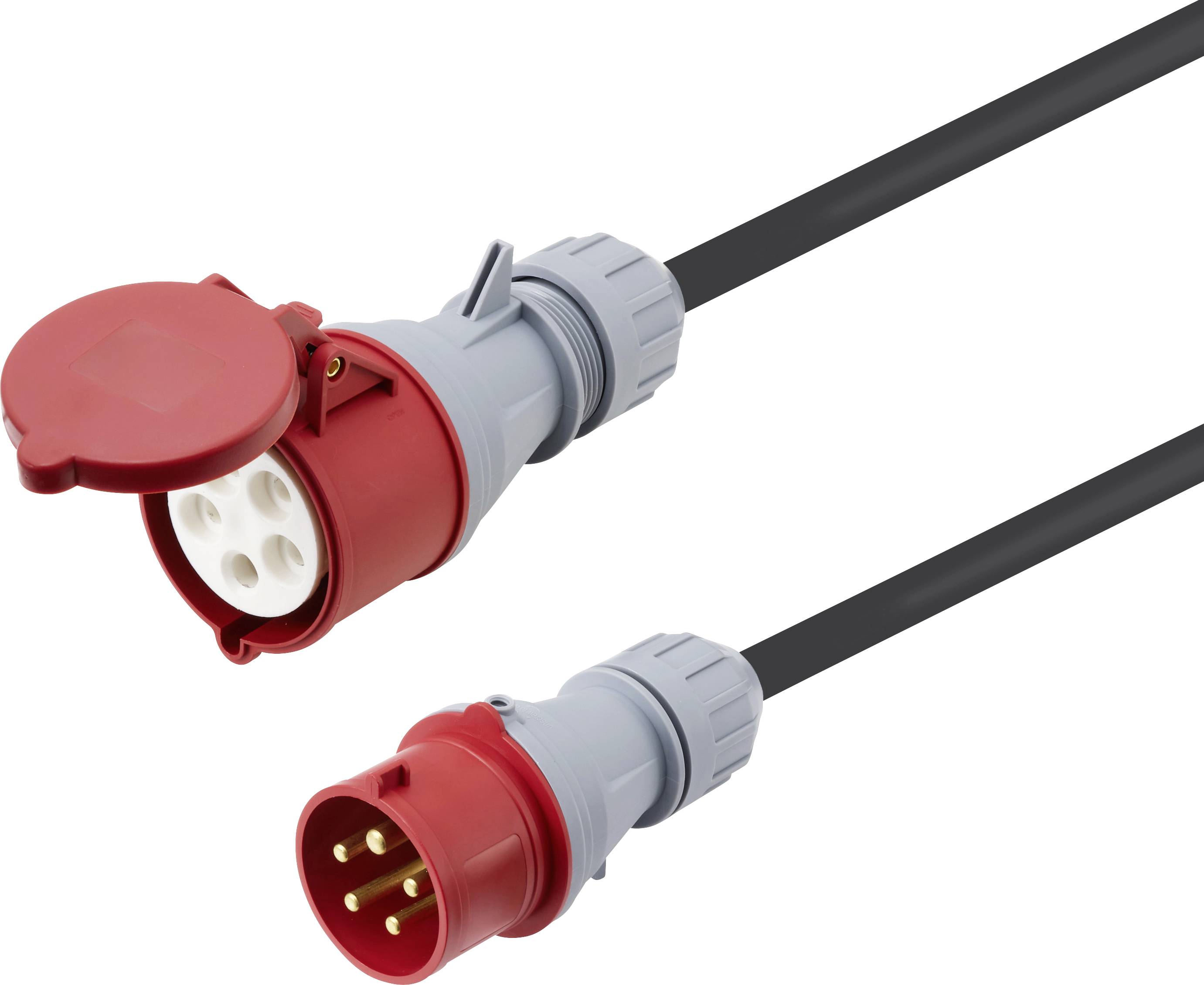 Sygonix SY-7486044 Strom Verlängerungskabel 32A Rot 25m H07RN-F 5G 4mm²