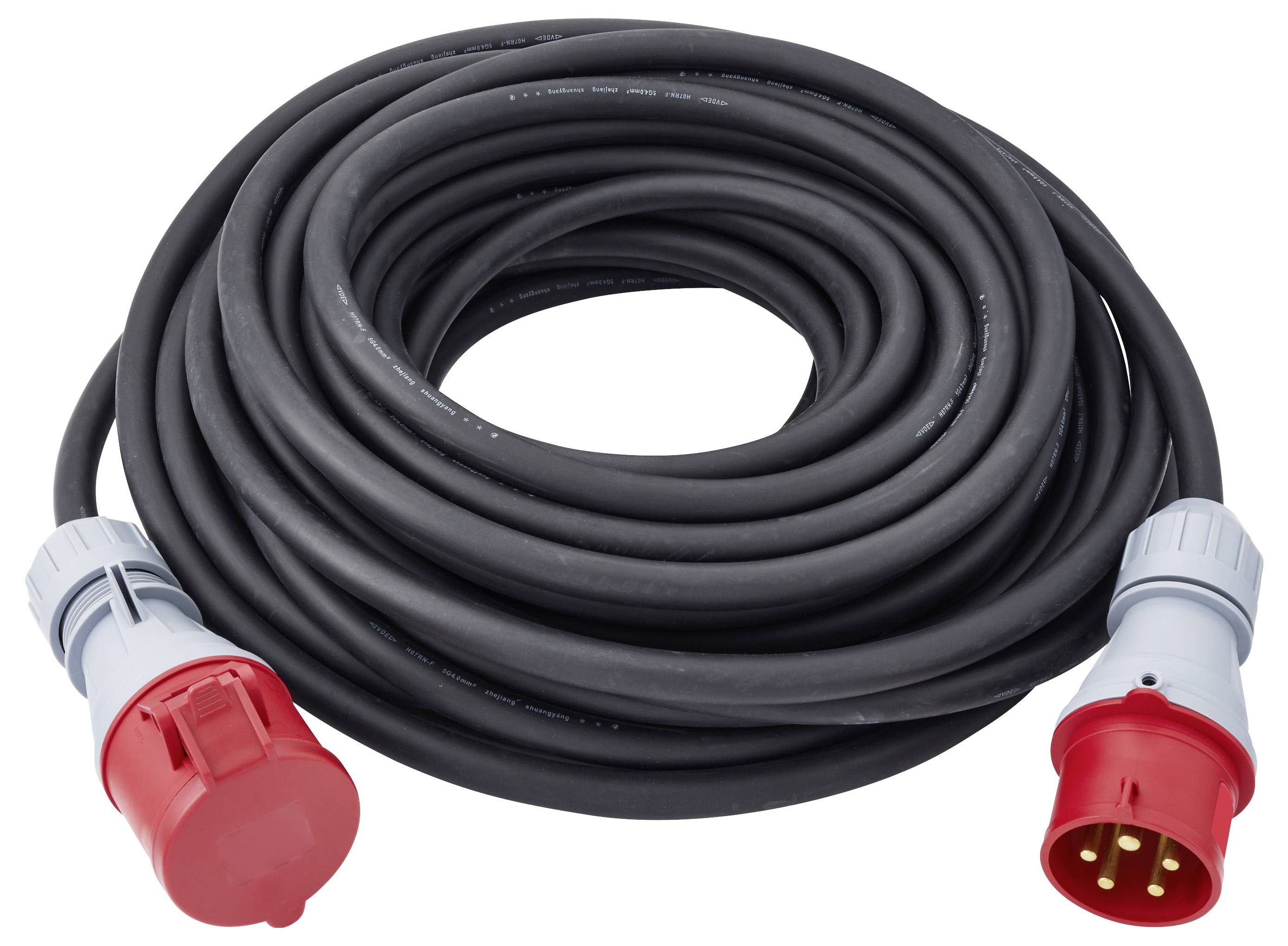 Sygonix SY-7486044 Strom Verlängerungskabel 32A Rot 25m H07RN-F 5G 4mm²