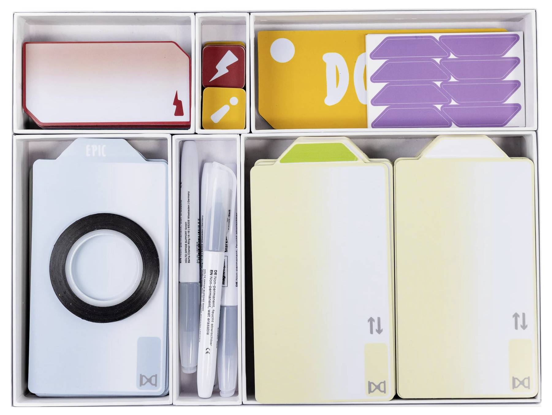 Magnetoplan Whiteboard Zubehör-Set Sprintbox Mehrfarbig