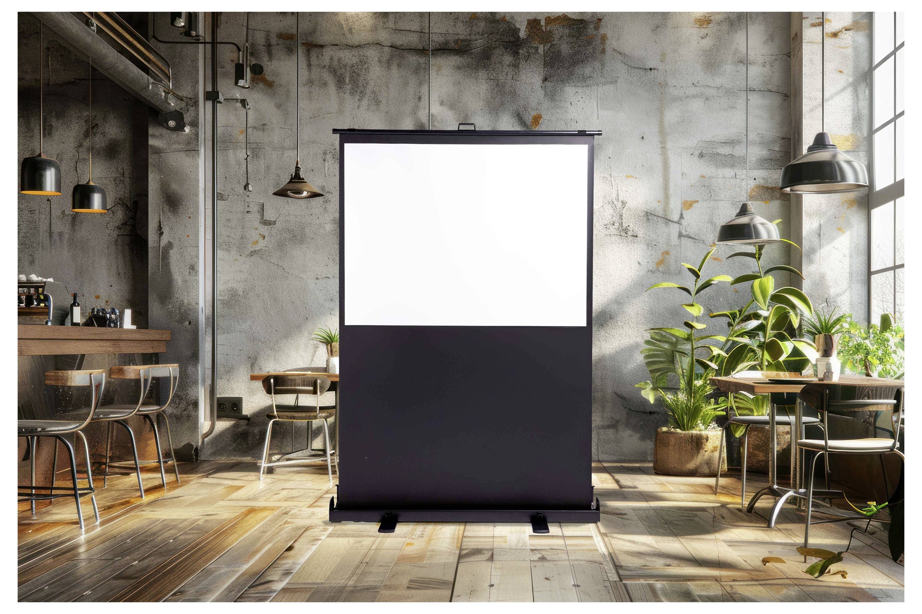 Magnetoplan mobile Pull-Up 202501940 Bodenleinwand 220 x 200cm Bildformat: 1:1