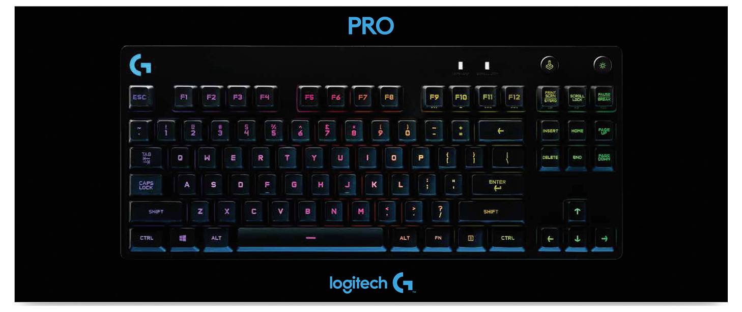 Logitech G PRO Kabelgebunden Gaming-Tastatur Französisch, AZERTY Schwarz
