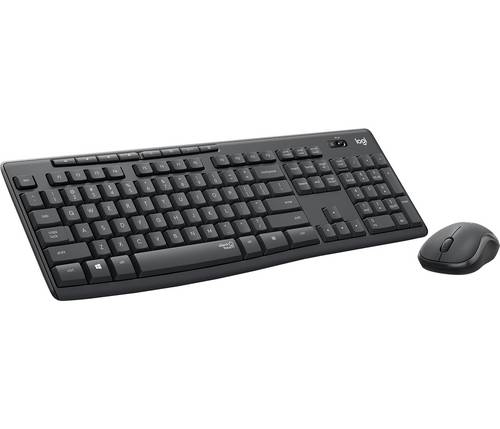 Logitech MK295 Kabellos Tastatur, Maus-Set US-Englisch, QWERTY Graphit