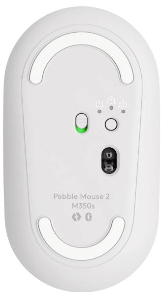 Logitech Pebble 2 Combo Tastatur, Maus-Set Kabellos Optisch Weiß 3 Tasten