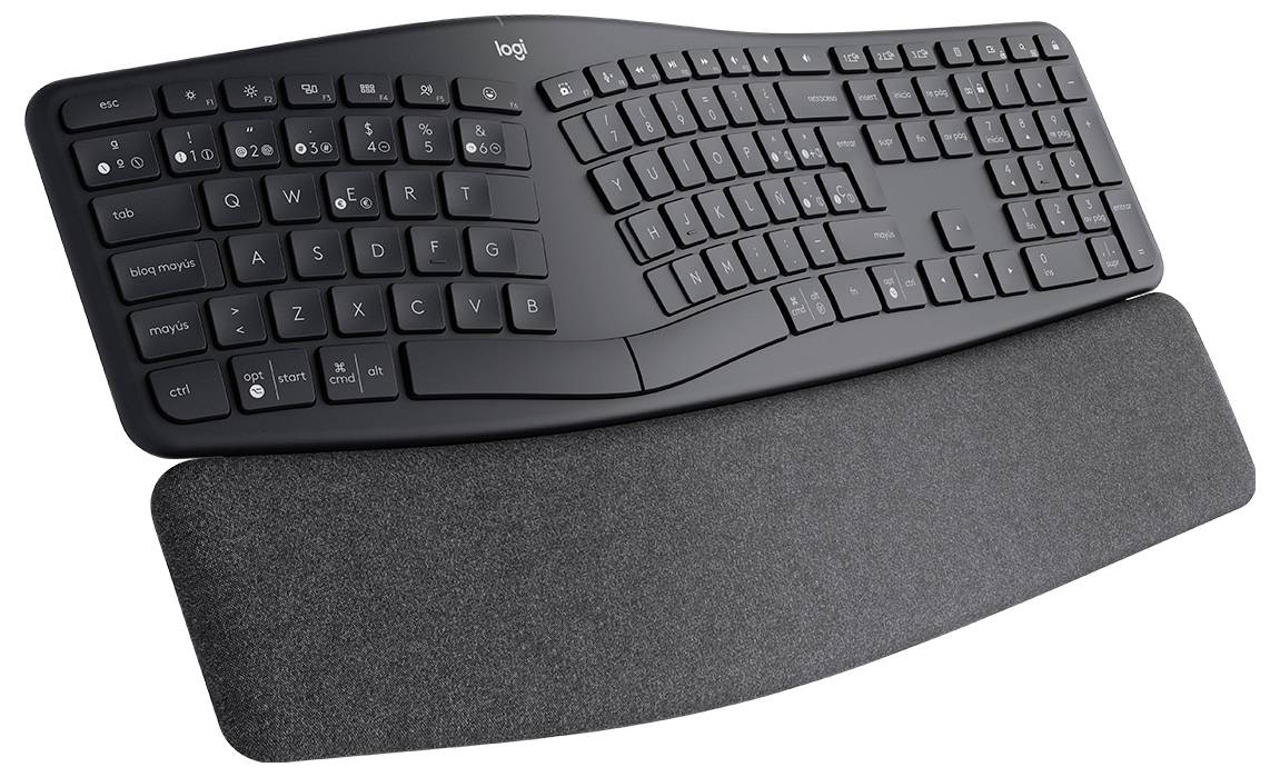 Logitech Ergo K860 Kabellos Tastatur Spanisch, QWERTY Graphit