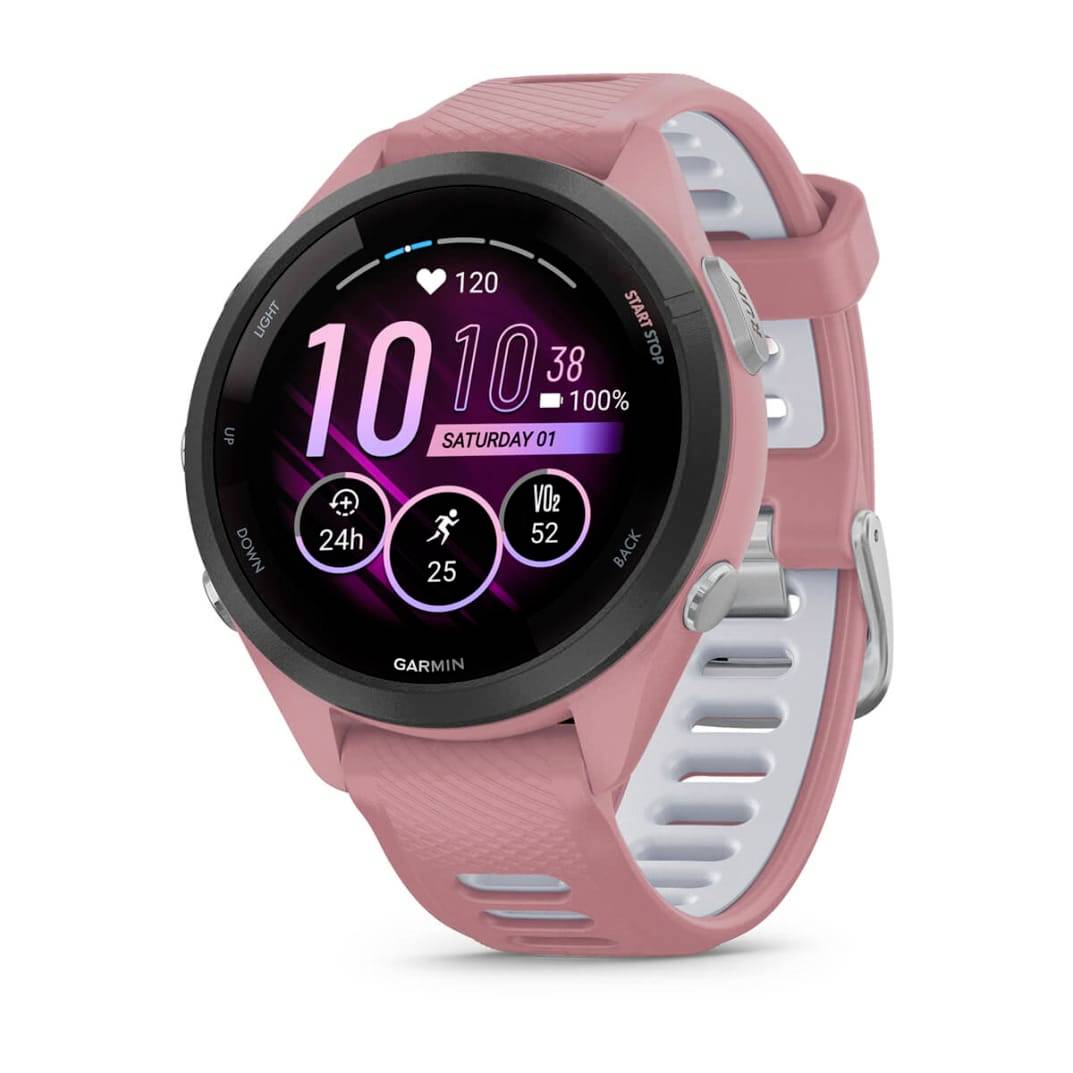 Garmin Forerunner® 265 Stoppuhr Pink, Weiß