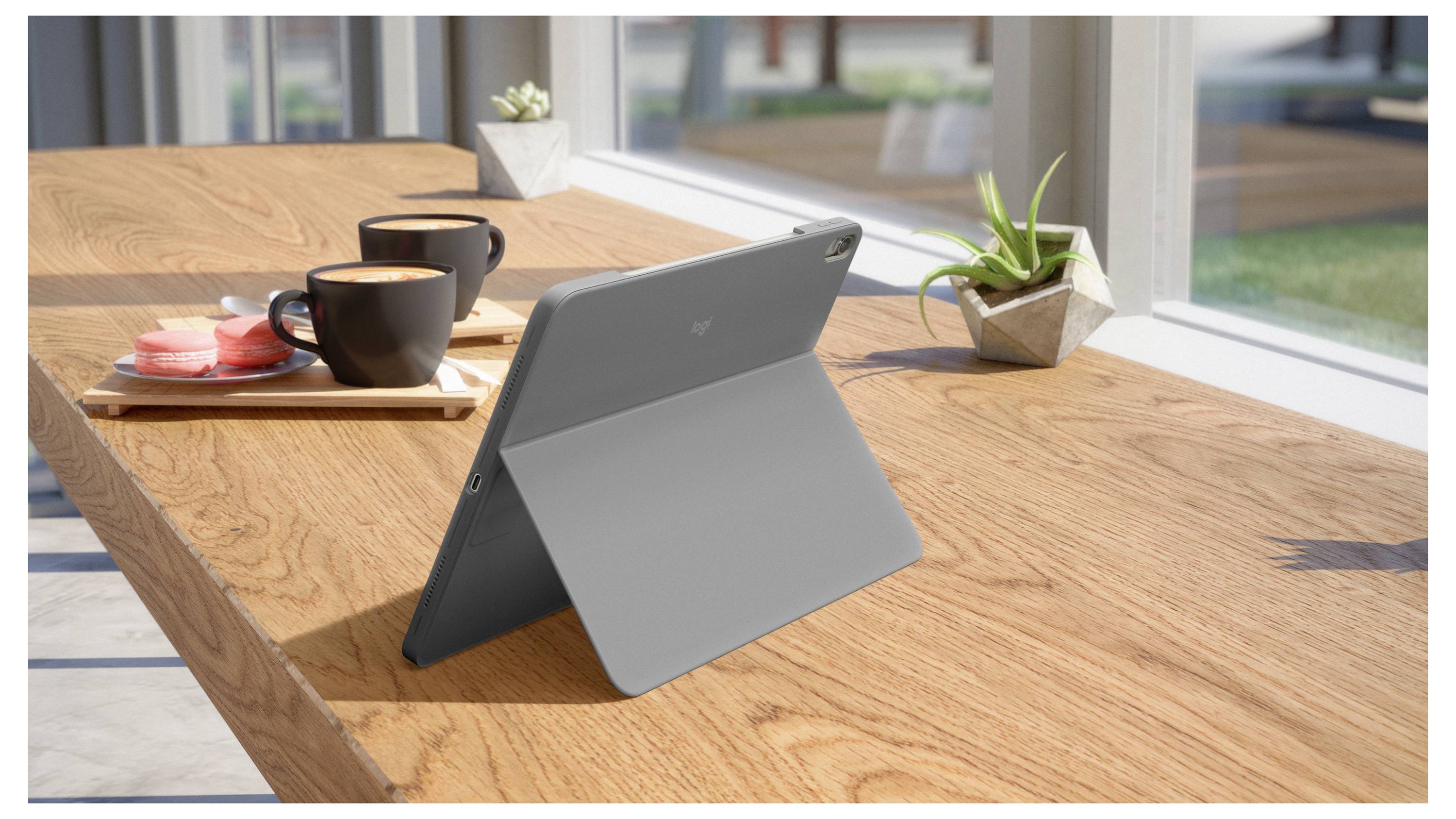 Logitech Combo Touch Tablet-Tastatur mit Hülle Apple iPad Air 11-inch (M2) 27,9cm (11") Grau